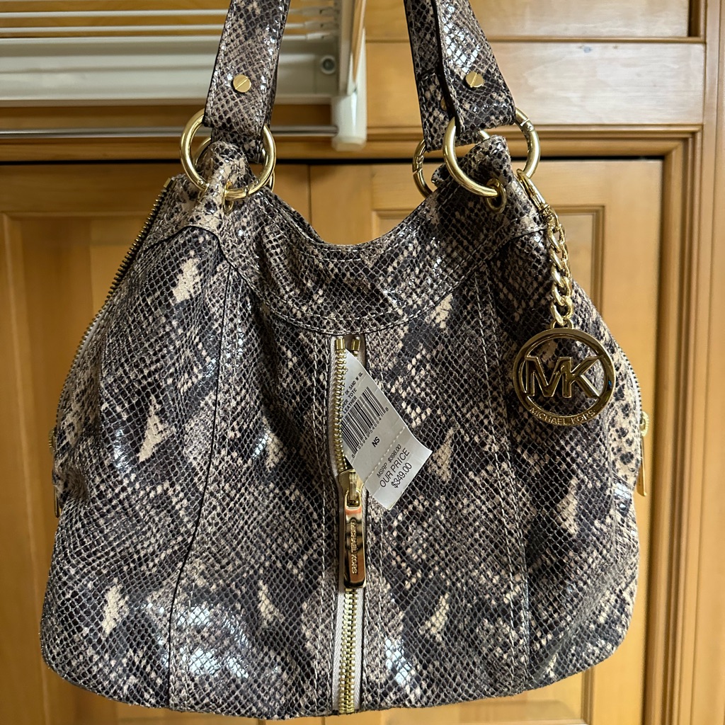 Michael Kors Python Print Purse